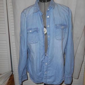 J Crew Denim Button Up Size 12